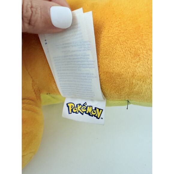 Pokemon Build A Bear BAB Dragonite 16" Yellow Dragon Stuffed Plush Doll No Sound - Picture 6 of 9